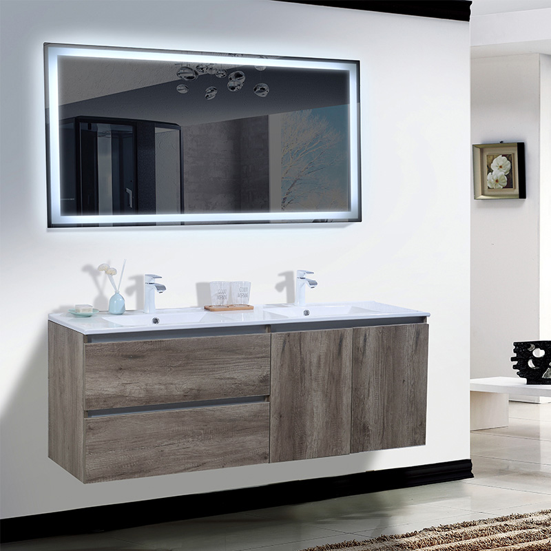 Popular Melamine Cabinet with Two Drawers Bathroom Cabinet