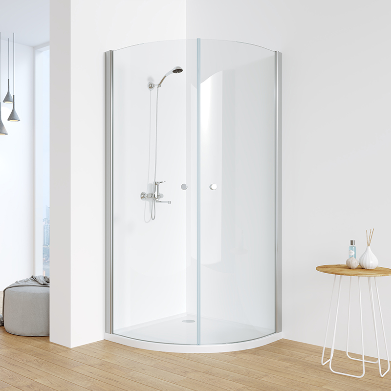 Shower Enclosure with Round ABS Chromed Door Handle