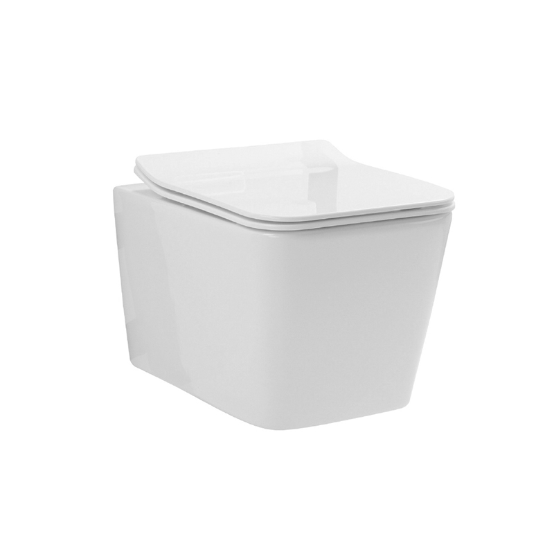 Wall-hung Rimless Uf Seat Cover Modern Ceramic Toilet