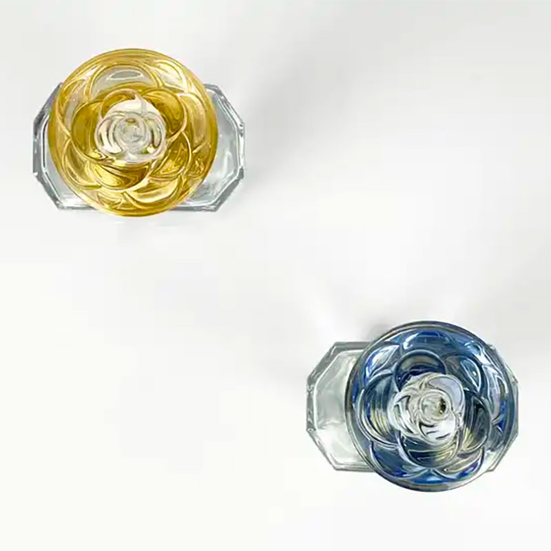 Flower Cap Perfume Bottles - 6