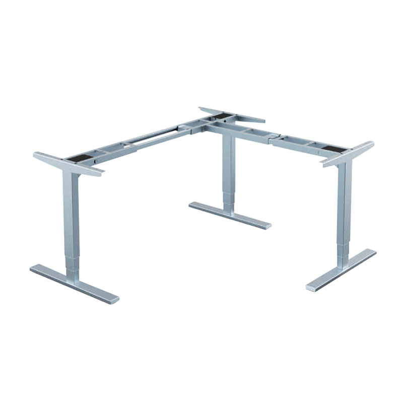 Furniture Office Electric Height Adjustable Lift Column Table Desk 3 Motors Uplift Desk
