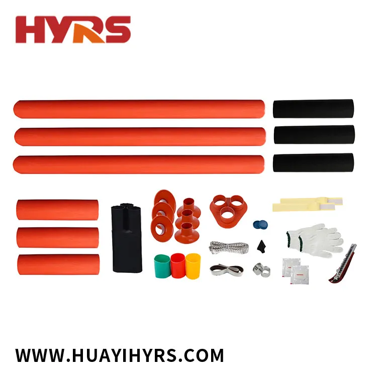 hot sale 10kV Heat Shrinkable Three Cores Termination Kit for Outdoor