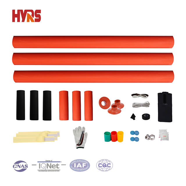 Dry-packed termination kit and heat shrinkable termination kit
