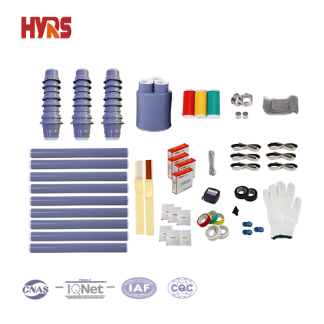 Kit de terminaison à trois cœurs rétractable à froid HUAYI-HYRS 35kV pour l'extérieur