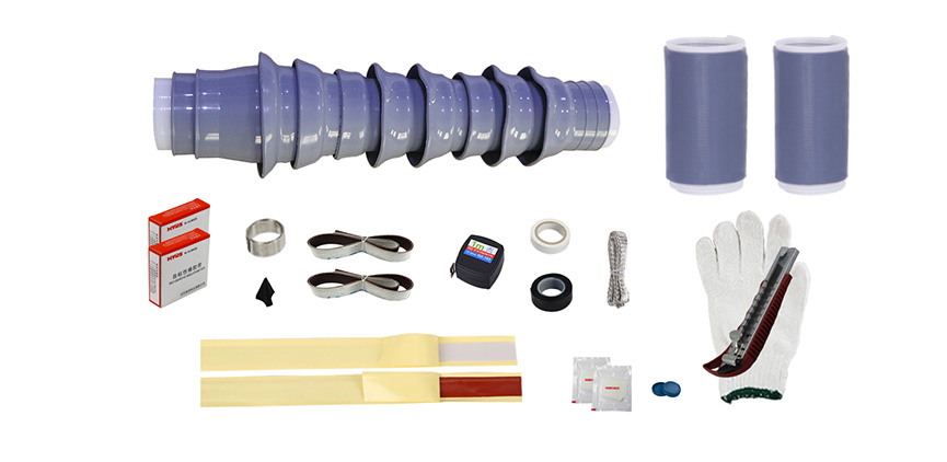 HUAYI 35kV Cold Shrinkable Single Core Termination Kit for Outdoor