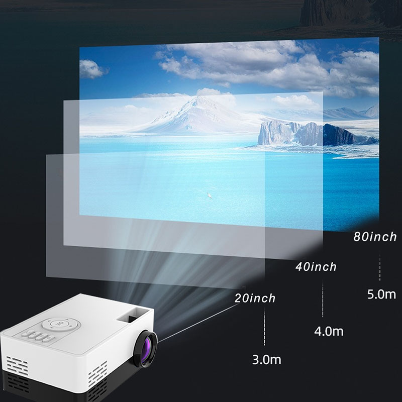 480P Indoor Movie Mini Projector - 7 