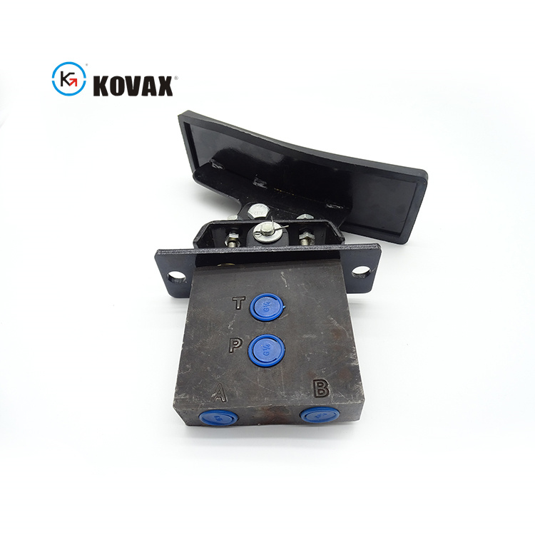 Excavator breaker two-way foot valve assembly