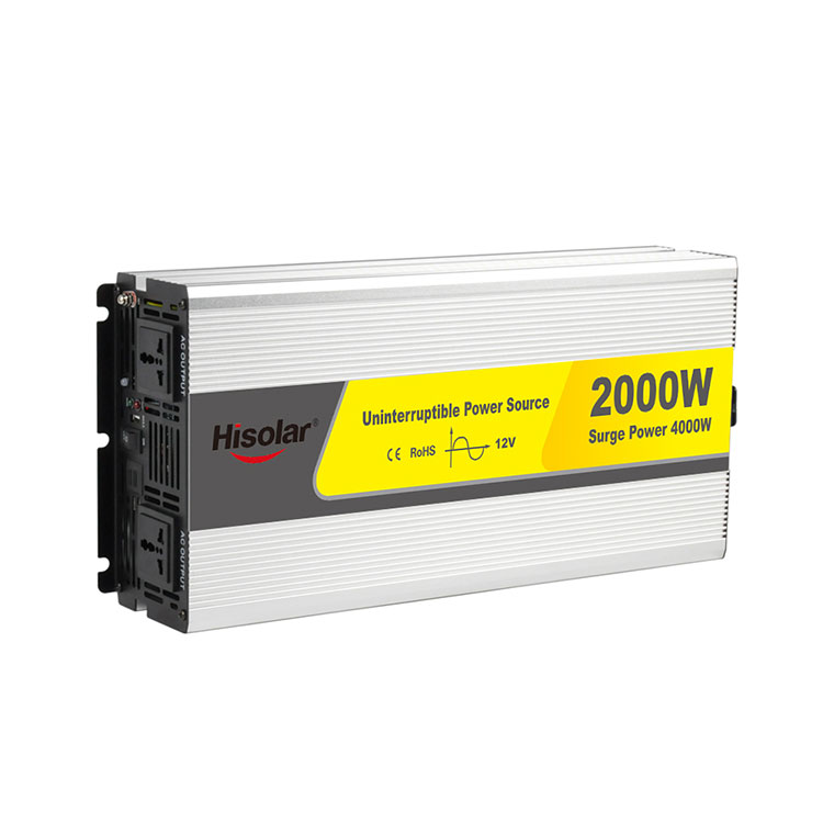 2000W 12V 120V USA Plug Pure Sine Wave Power Inverter With Battery Charger