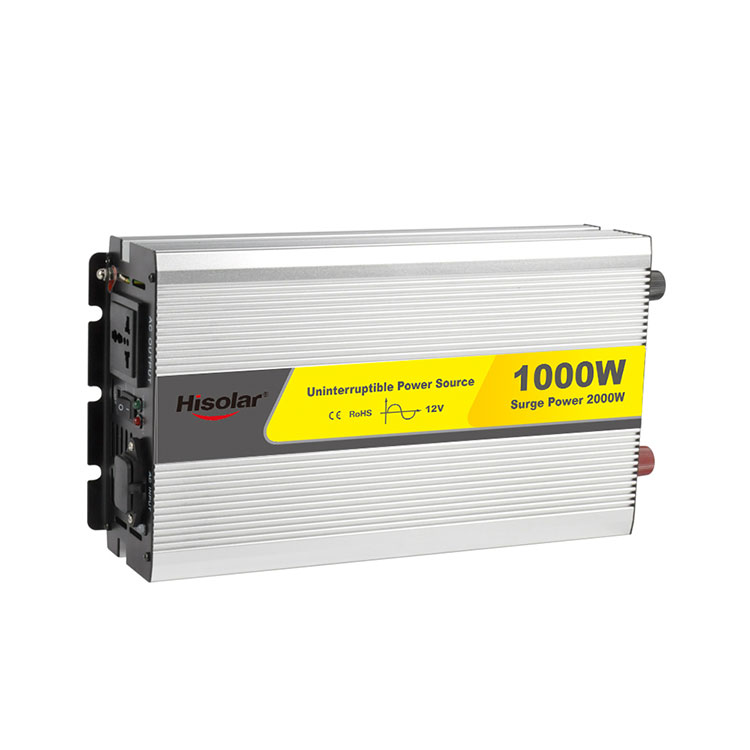 Alimentatore UPS Inverter di potenza a onda sinusoidale pura da 1000 W con caricabatterie - 5