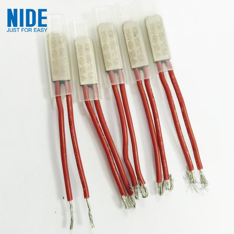 5A 250v temperature control thermal switch thermal protector 150 degrees