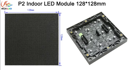 P2 mm 128 × 128 mm LED modul