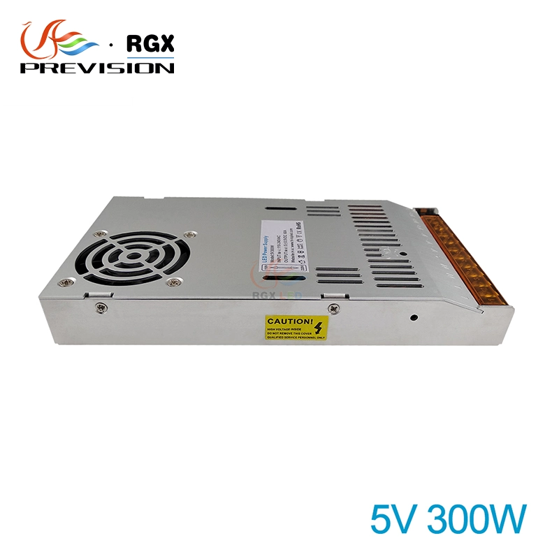 منبع تغذیه صفحه نمایش LED سوئیچ 5V300W 100V-240V انتقال RGX
