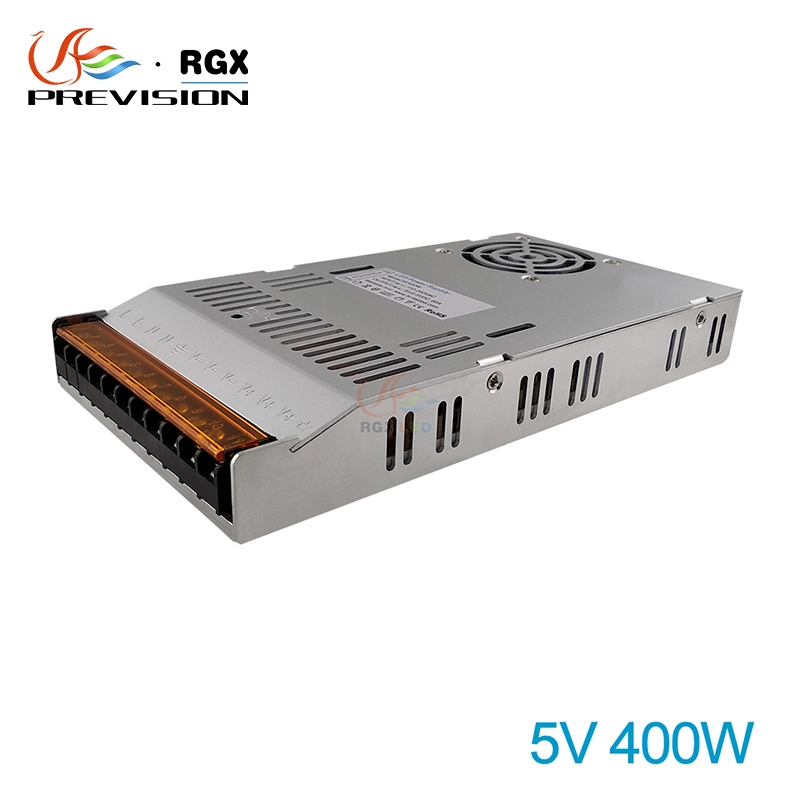 RGX LED ڈسپلے پاور سپلائی 100V-240V 5V400W LED پاور سپلائی میں ٹرانسفر سوئچ ہے