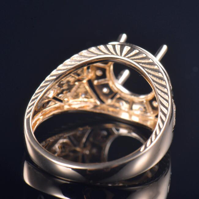 Antique Anniversary Diamond Ring Semi-Set - 3
