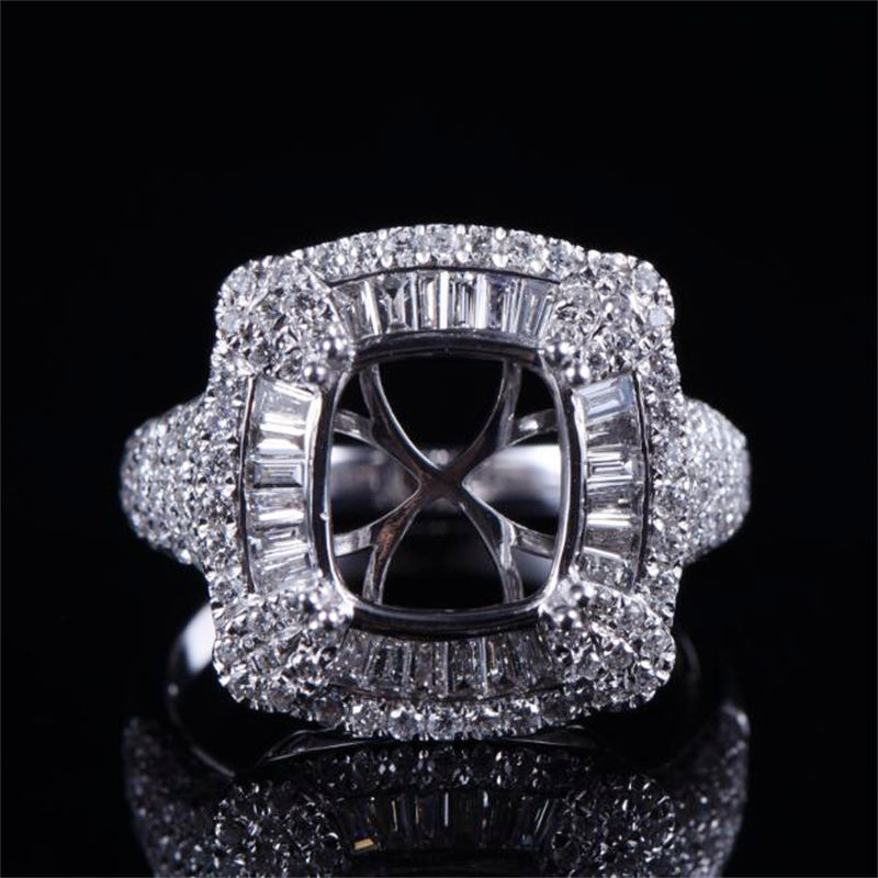 Art Deco Luxury Ring Semi Mount
