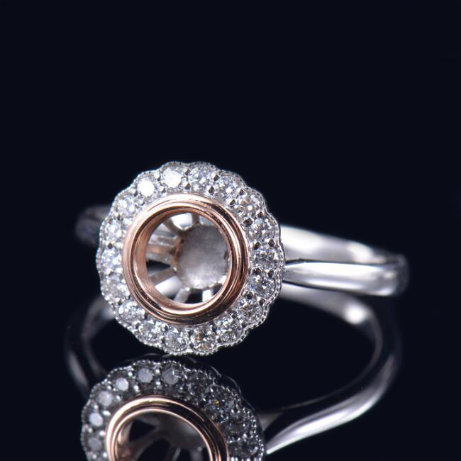 Bezel Dress Diamond Ring Semi-Set - 1