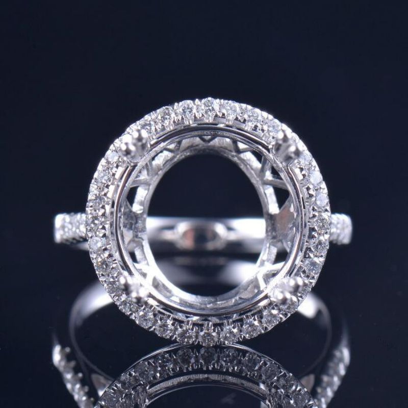 Cathedral Engagement Ring Semi Mount