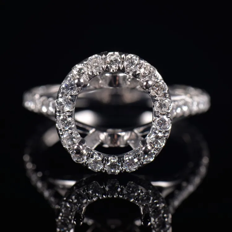 Cathedral Promise Ring Semi Mount