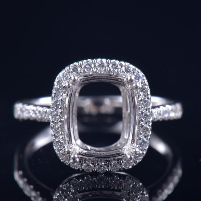 Classic Deco Engagement Ring Semi-Set