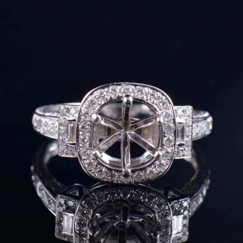 Classic Vintage Lady Ring Semi Mount