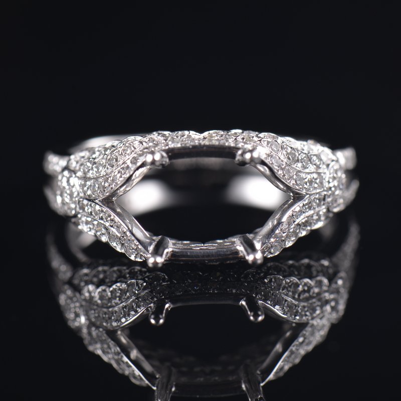 Cushion Lab-Grown Diamonds Ring Semi Mount