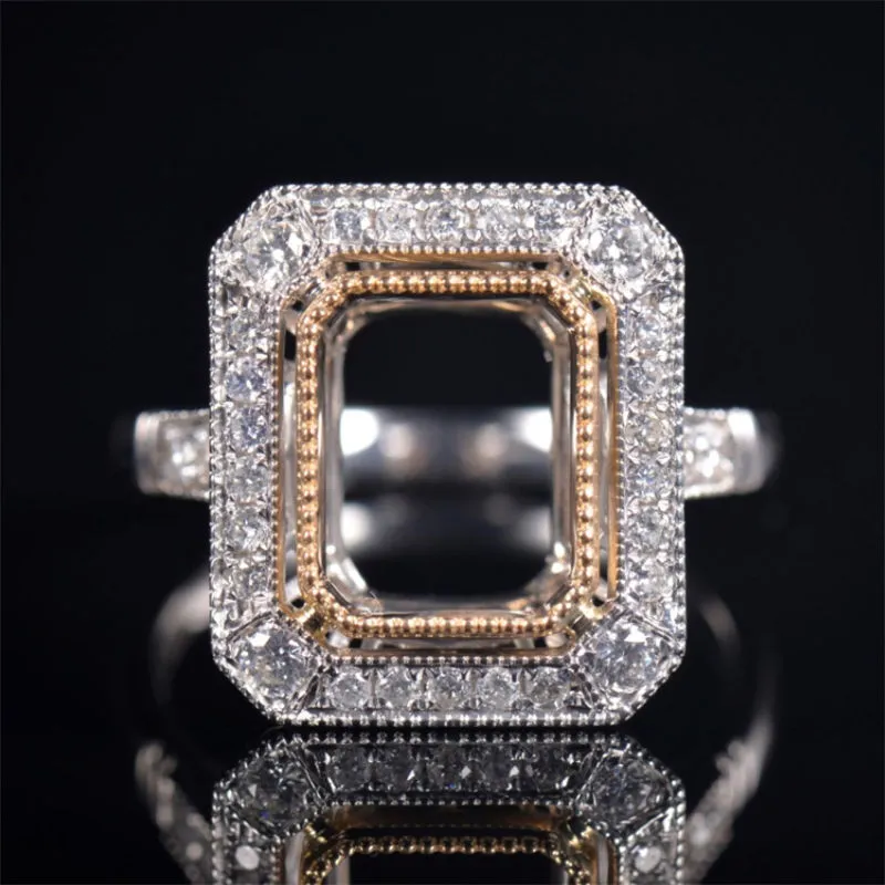 Custom Milgrain Lady Ring Semi-Set
