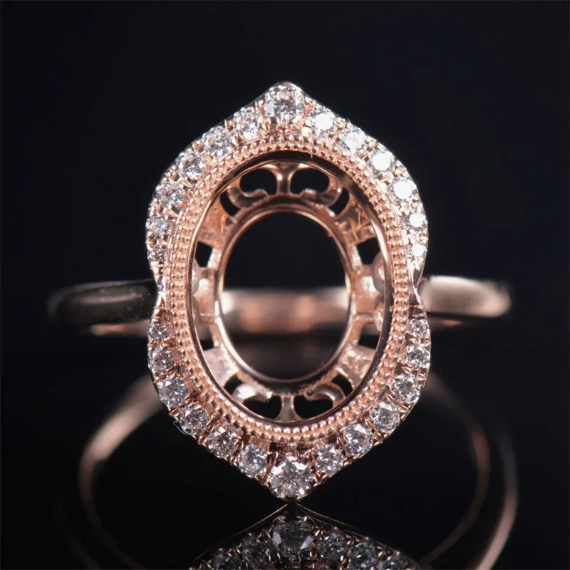 Custom Vintage Women Ring Semi Mount