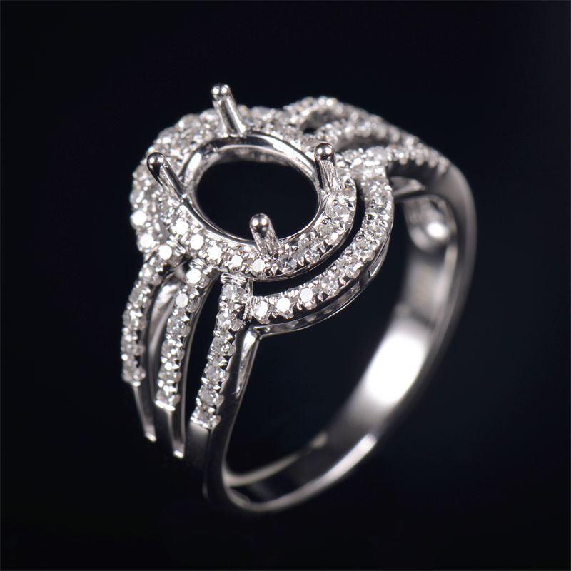 Design Deco Oval Cut Ring Mounting - 2 