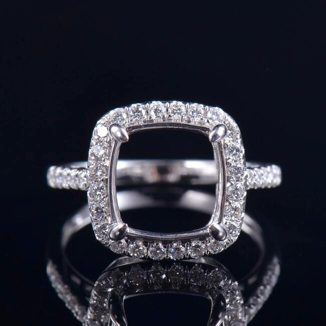 Detailed Flawless Lady Ring Semi-Set