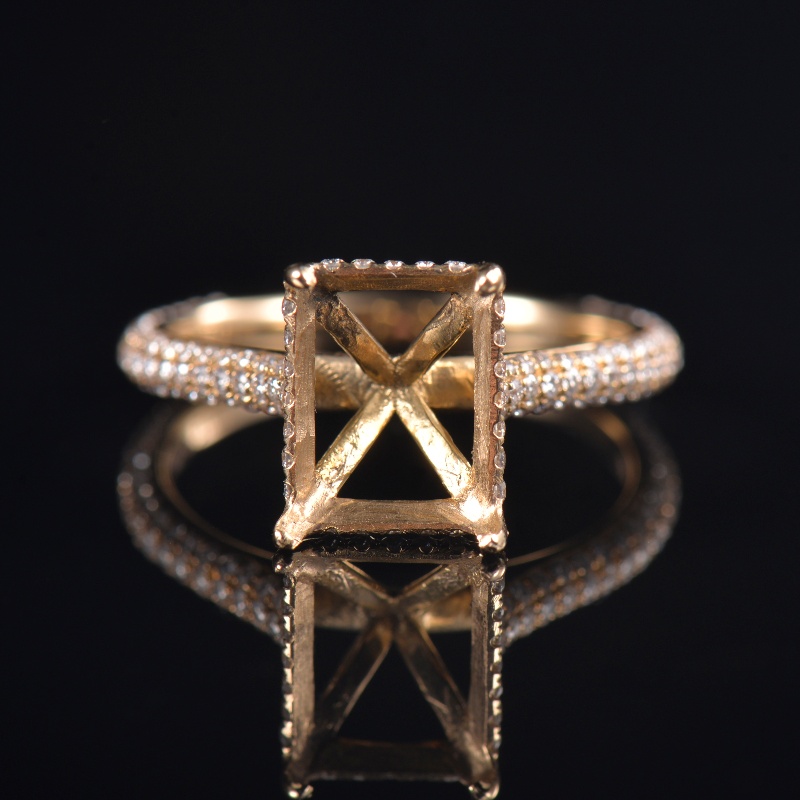 Elegant Lab Diamonds Promise Ring Setting