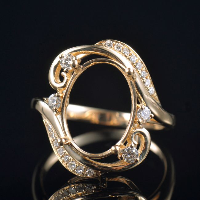 Exquisite Unique Ring Mounting