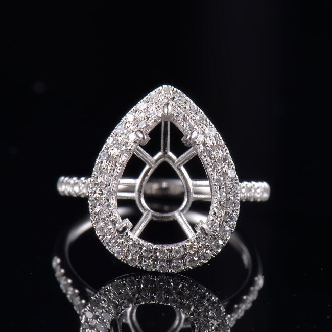 Fancy Detailed Promise Ring Mounting