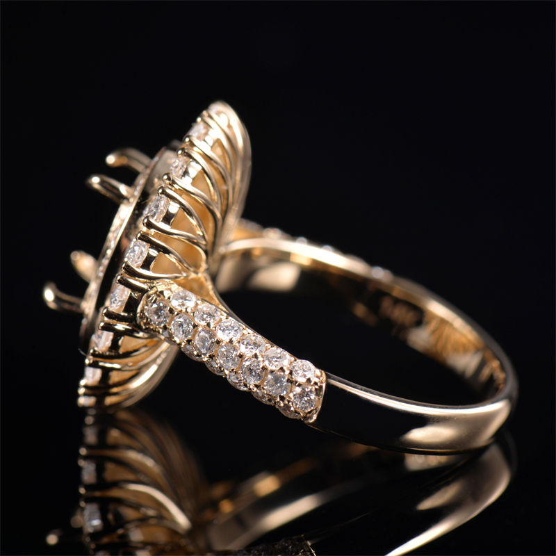 Fancy Sparkly Gorgeous Ring Mounting - 1