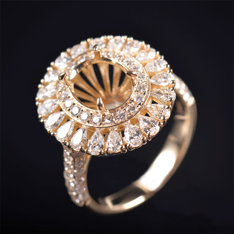 Fancy Sparkly Gorgeous Ring Mounting - 2