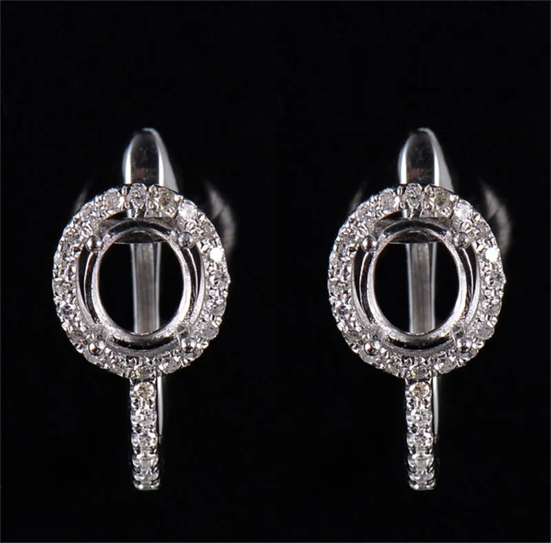 Fine French Clip Earrings Semi Mount