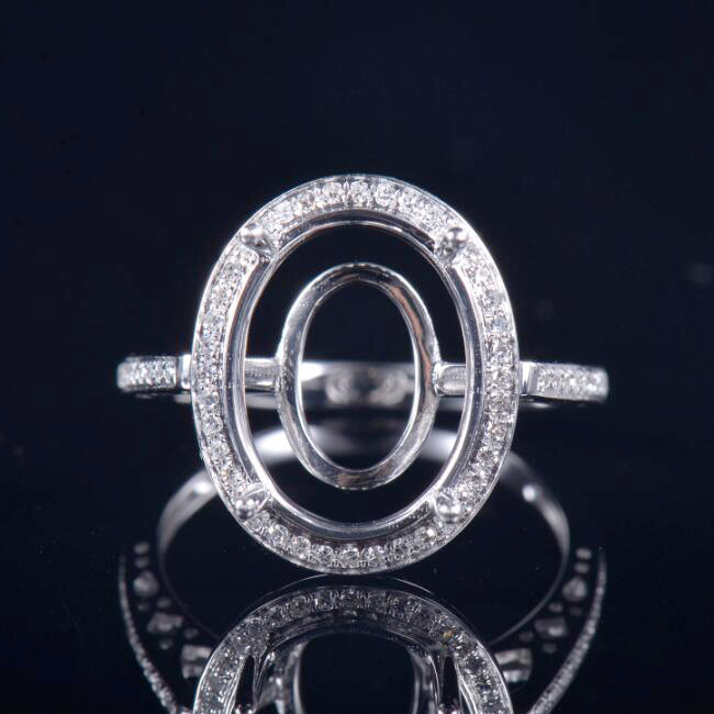 Genuine Diamond Lady Ring Semi-Set