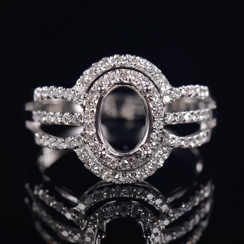 Gorgeous Lab Diamonds Ring Semi Mount