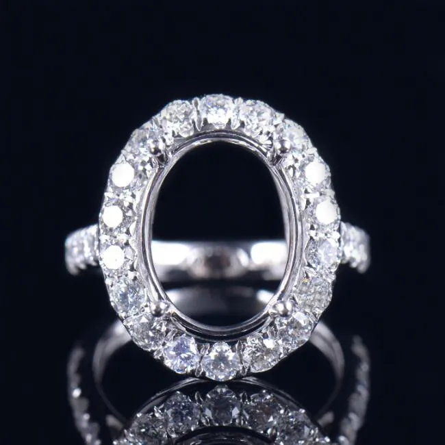 Halo Diamond Custom Ring Setting