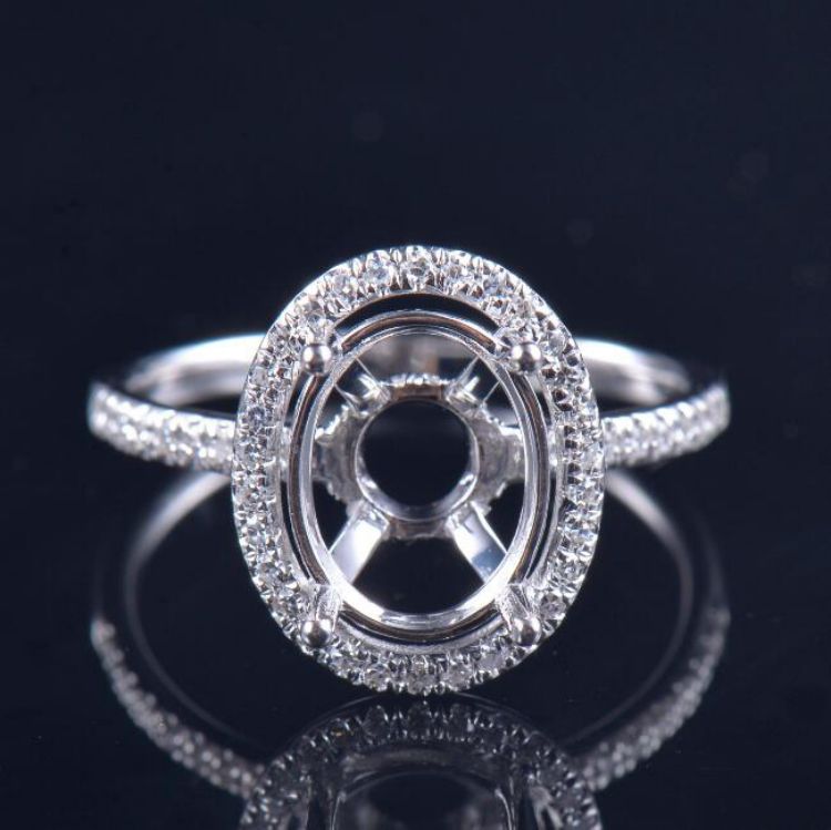 Halo Diamond Promise Ring Mounting