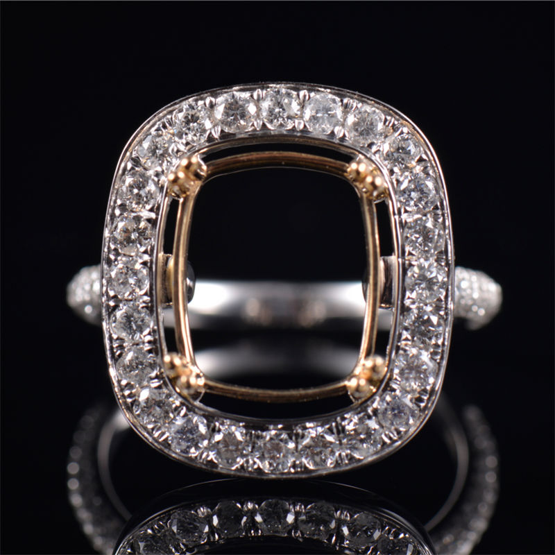Halo Sparkly Promise Ring Semi Mount