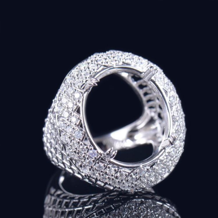 Luxury Big Stone Ring Setting - 0