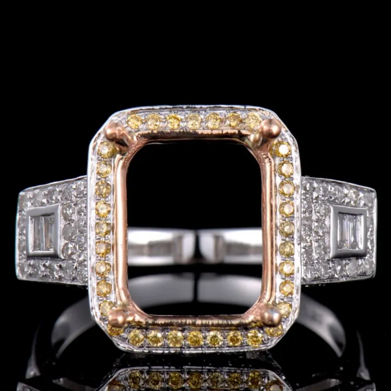 Luxury Elegant Vintage Ring Semi Mount