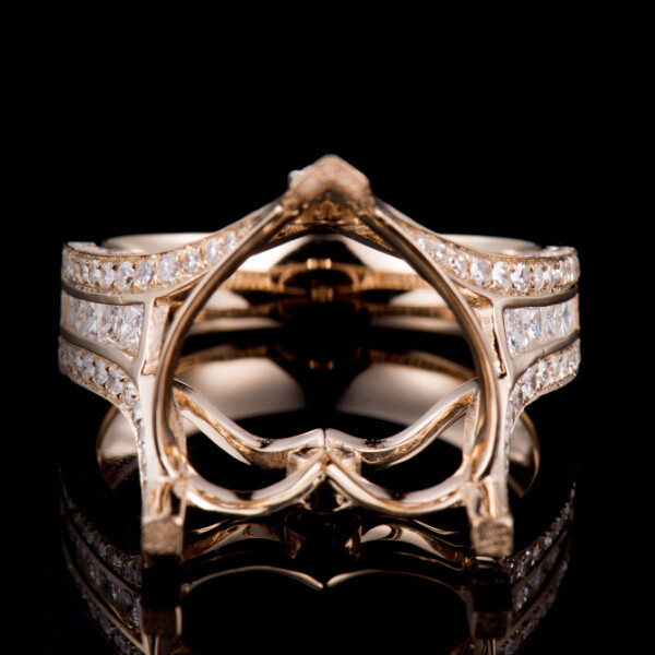 Luxury Rare Glamorous Ring Semi-Set