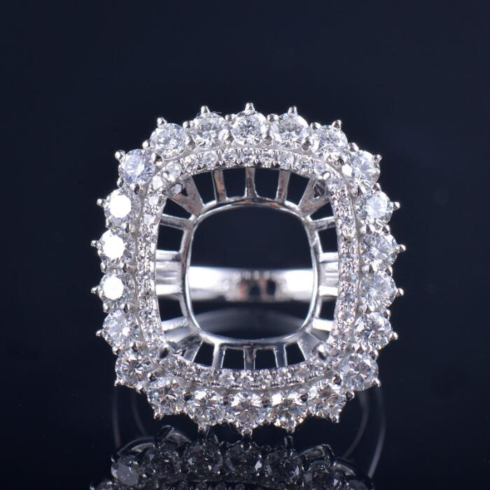 Luxury Sparkling Ring Semi Mount