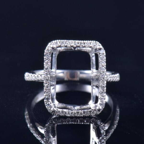 Mined Diamond Detailed Ring Mounting