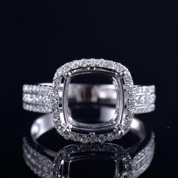 Mined Diamond Fancy Ring Mounting