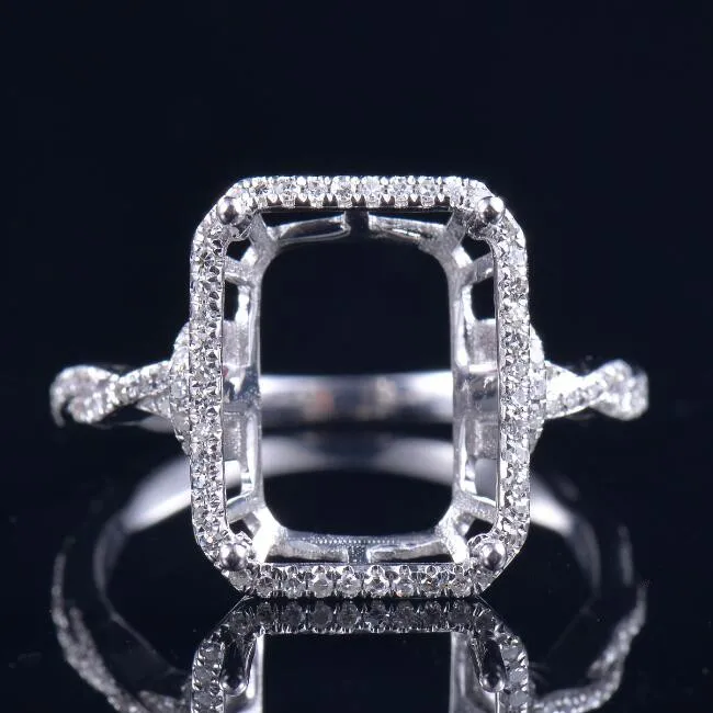 Nice Twist Engagement Ring Mounting