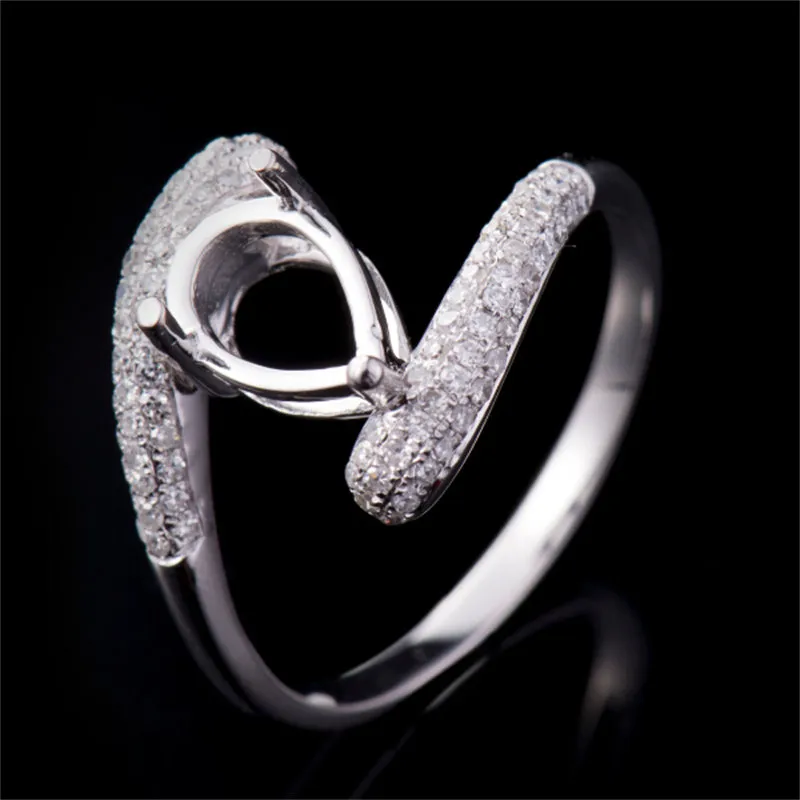 Pear Shape Twist Ring Semi Mount