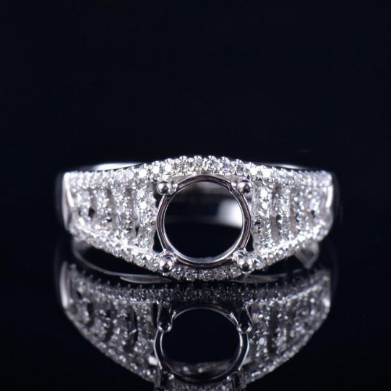 Pretty Hollow Promise Ring Mounting