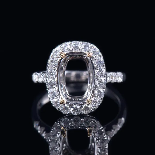 Quality Cushion Cut Ring Mounting